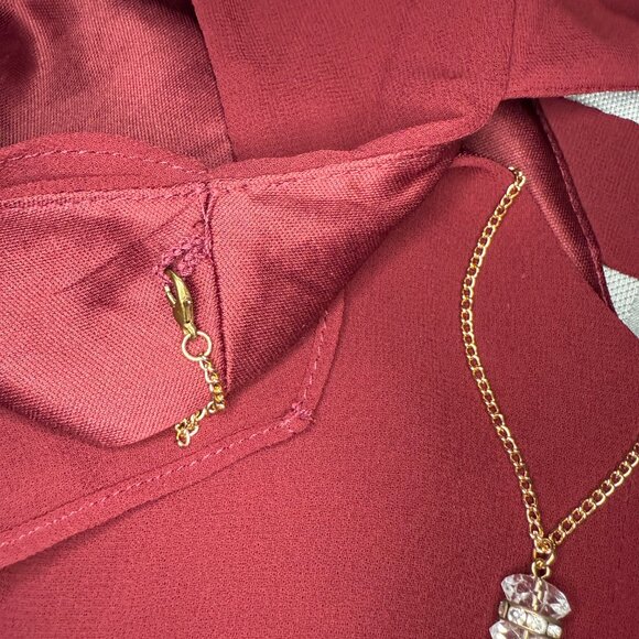 Thalia Sodi, formal chiffon tank, Sz Small - Picture 5 of 9